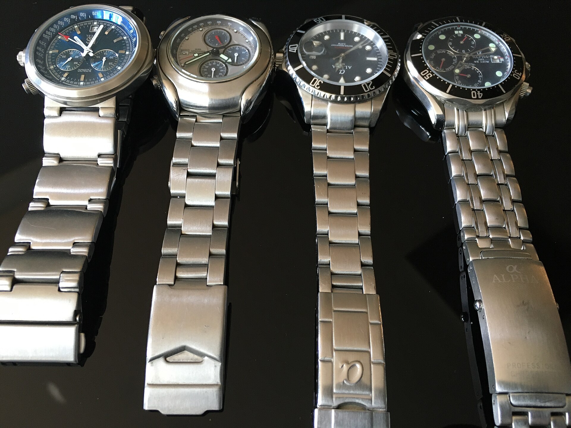 Luxury watch in executive business setting